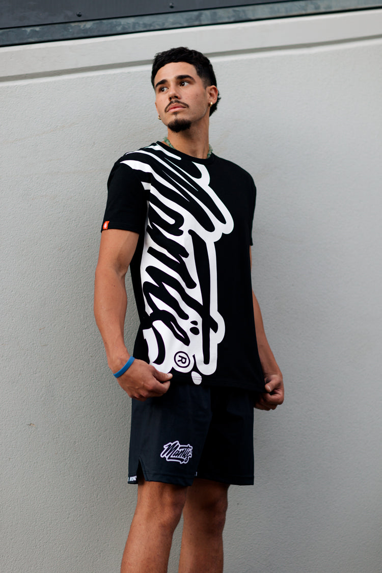 Mantis Signature Graffiti Tee – Black
