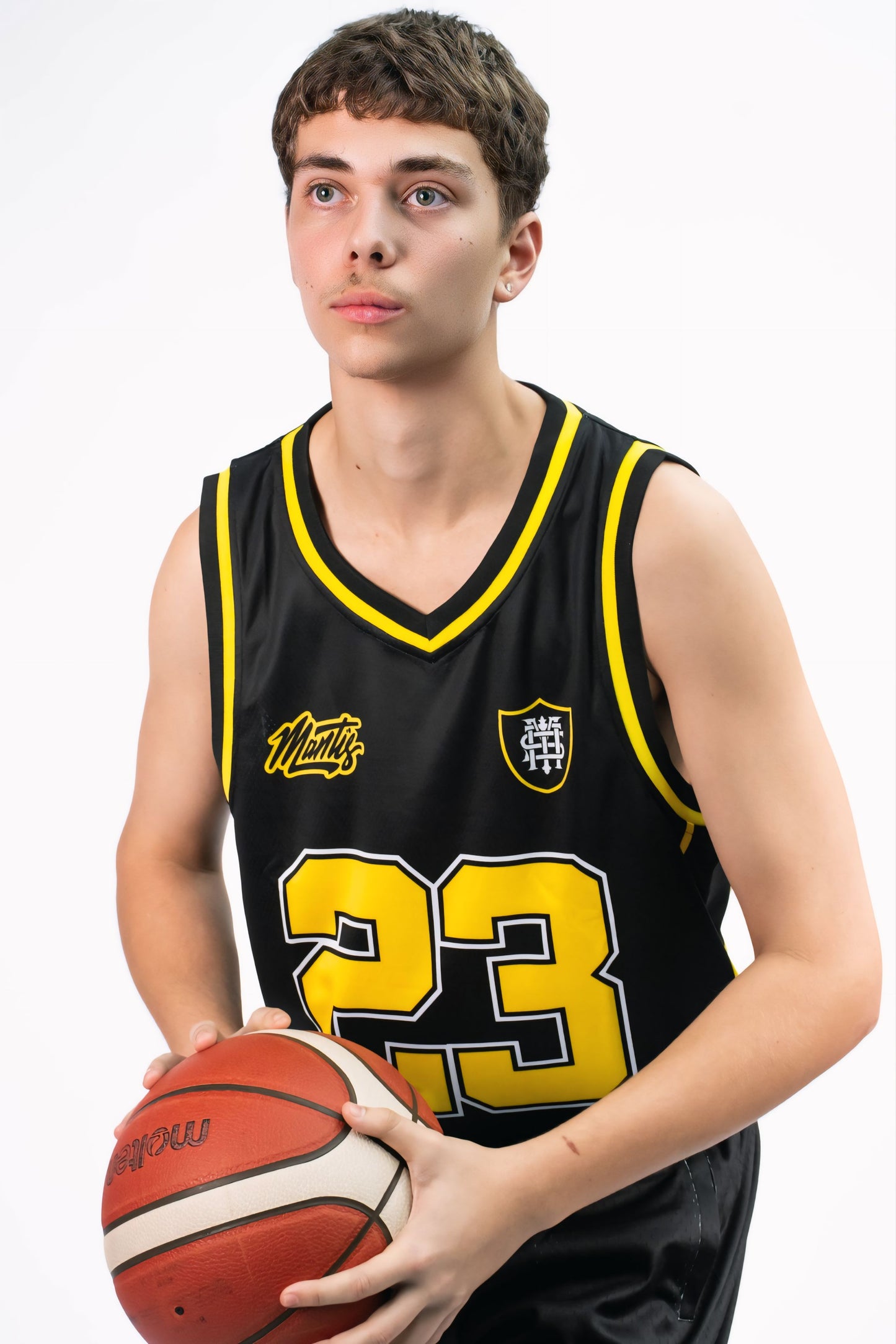 Mantis 2026 Basketball Singlet Black & Yellow