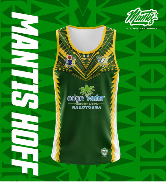 MANTIS HOFF CUP Cook Islands Rugby League Singlet - Green