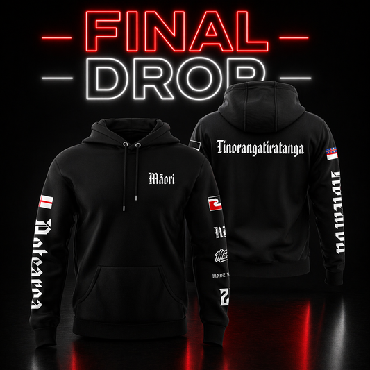 Tino Rangatiratanga Cotton Pullover Hoodies