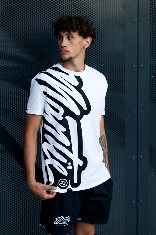 Mantis Signature Graffiti Tee White