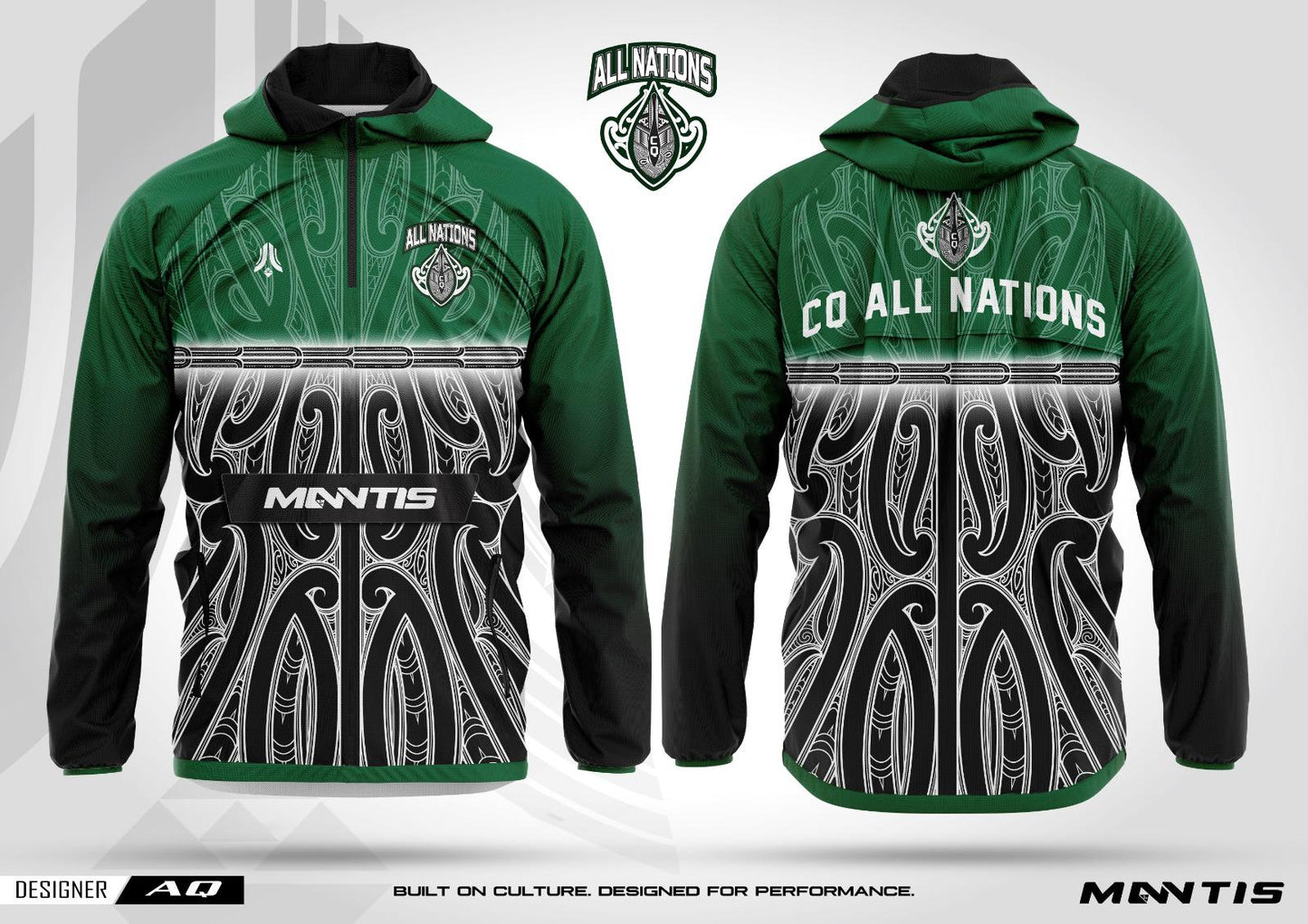 CQ All Nations 1/4 Zip Waterproof Jacket