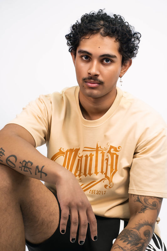 Mantis Gothic Tee Beige