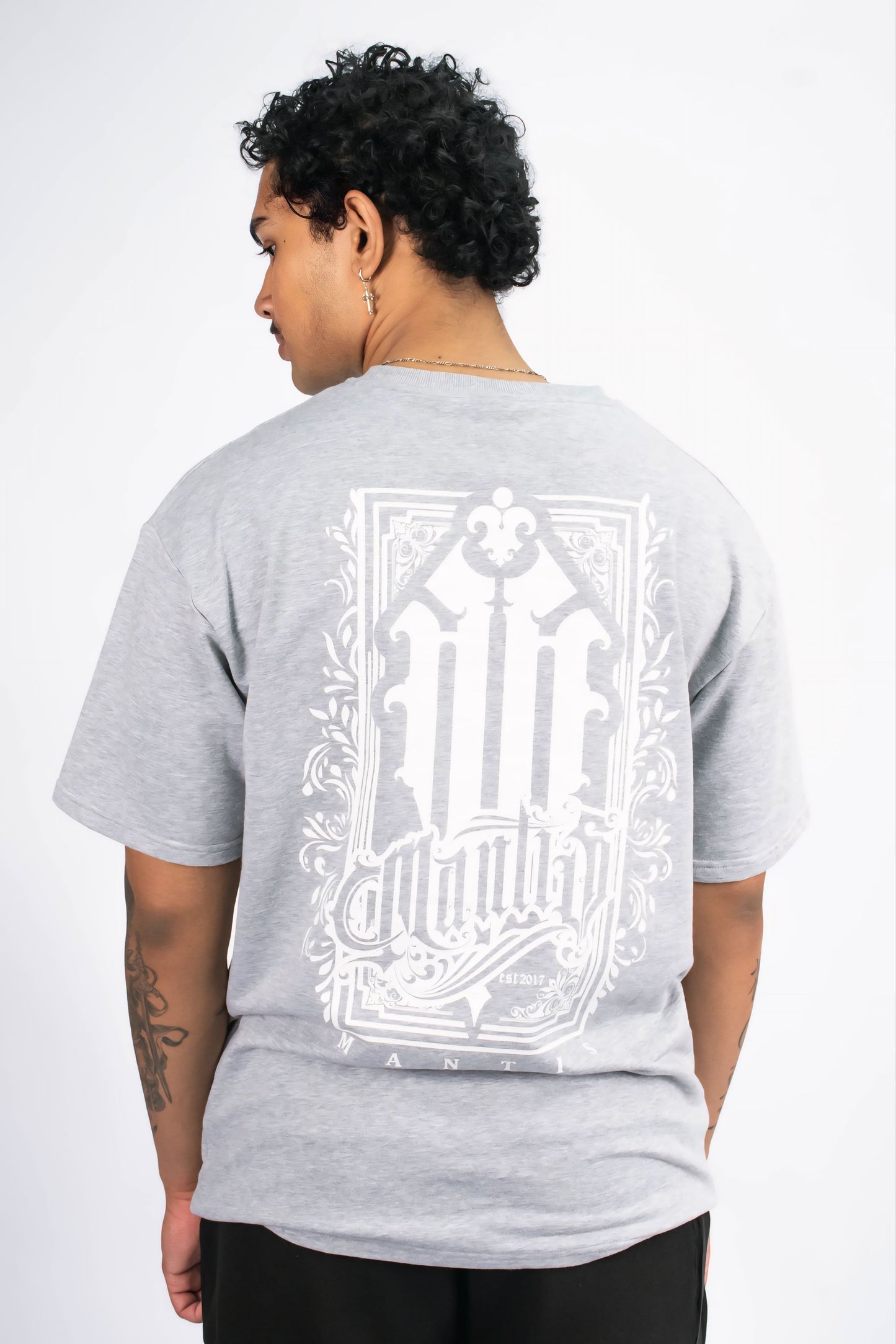 Mantis Gothic Tee Grey